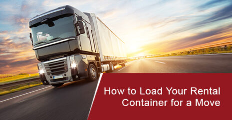 How to Load Your Rental Container for a Move